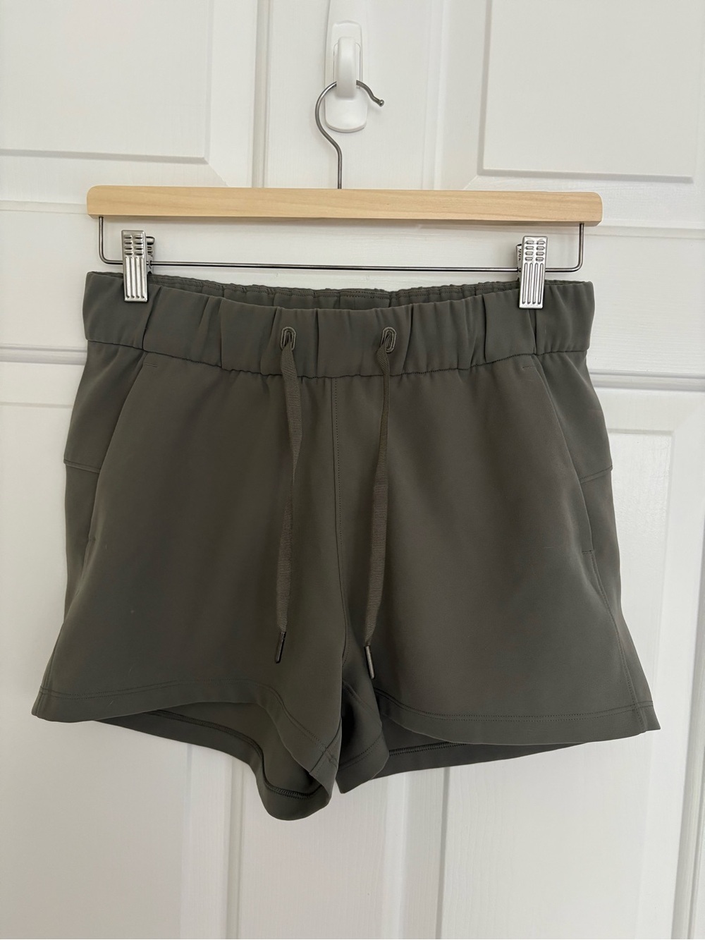 lululemon athletica Olive Drawstring Athletic Shorts
